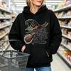 Tonight We Fly Witch Broom Hoodies Women Autumn Halloween Graphic Sweatshirt Loose Casual Long Sleeve Pullover Aesthetic Tops