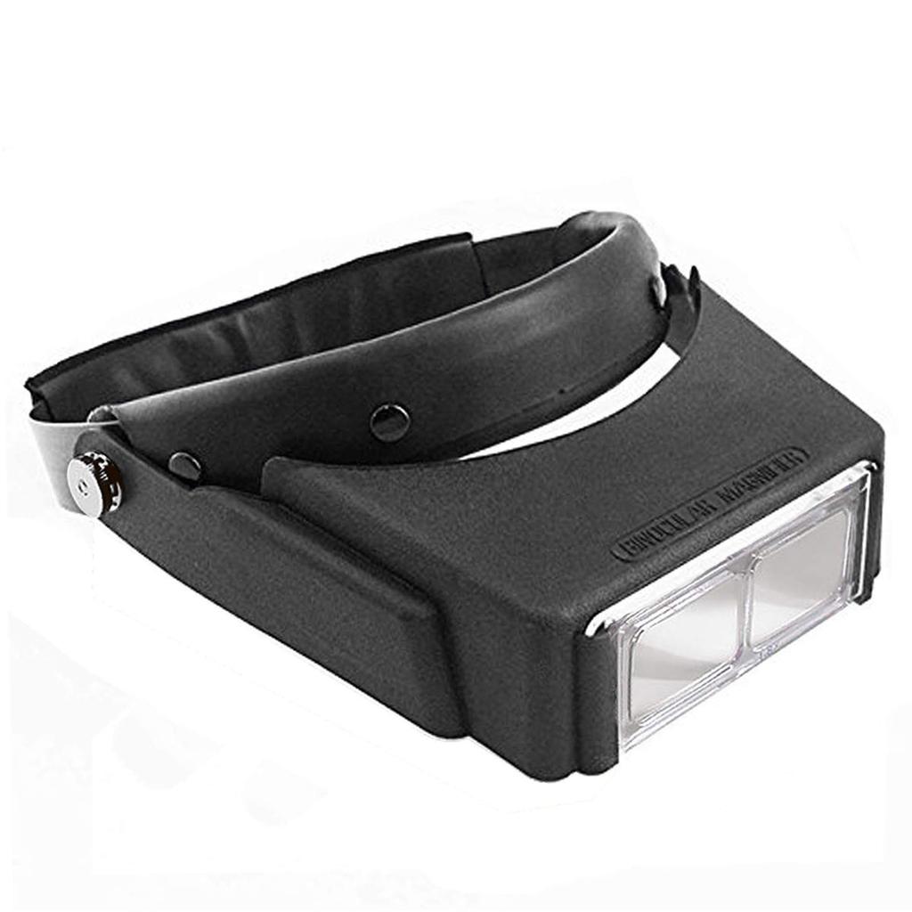 MAGDEPO Headband Magnifier Head Magnifier Optical Acrylic Binocular Magnifier Magnification Adjustable Headband for Jewelry Head Magnifier for