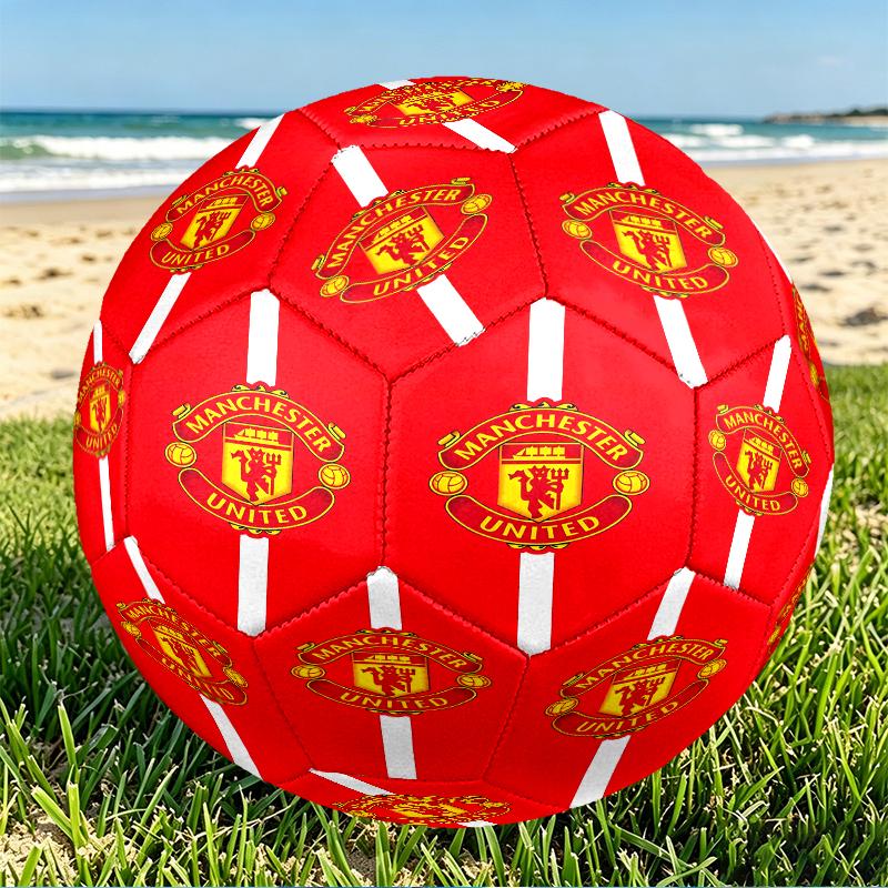 Manchester Football Print Size 5 Soccer Ball, PU Wear Resistant Football for Match Training and Daily Practice, Birthday Gift for Soccer Fans