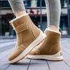 fashion New Thick Plush Warm Snow Boots Women Winter 2024 Faux Suede Platform Ankle Boots Woman Non Slip Cotton Padded Shoes Plus Size