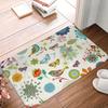 Bo Ho Birds Non-slip Doormat Floor Mat Cushion Carpet Rug for Kitchen Entrance Home Balcony Footpad Mats
