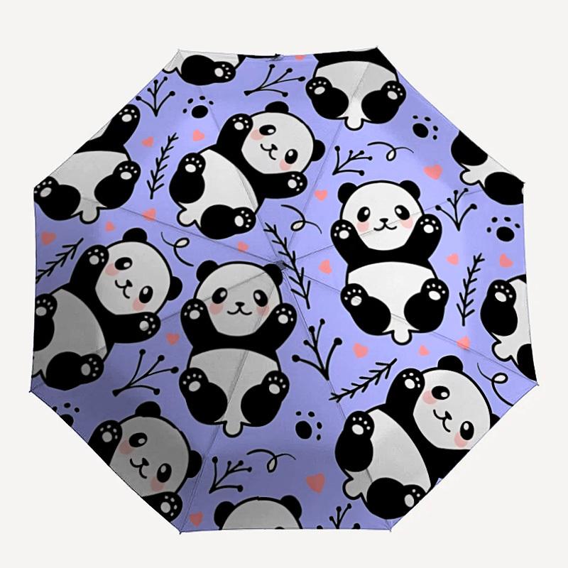 

1PC Panda Pattern Automatic Opening And Closing, Sturdy Iron Frame, Portable Folding Design, Suitable For Men And Women In All Seasons32