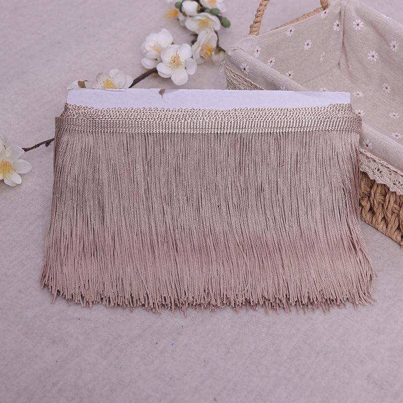 Polyester Fringe Tassel Trim (10-20cm) for Stage Costumes, Curtains, Carpets, and Lace Decorations