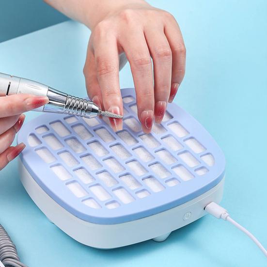 Yousheng USB Mini Nail Vacuum Cleaner Powerful Suction 3200RPM Nail Dust Collector 3 Speed Adjustable Portable Travel Home Salon Nail Vacuum Fan