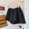 Plus Size Woolen Thick Bootcut Shorts for Women - Elastic, Warm, Autumn/Winter