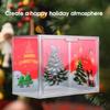 Christmas Display Box Acrylic Transparent Display Box Model Blind Box Storage Display Cabinet Christmas Gift Display Box