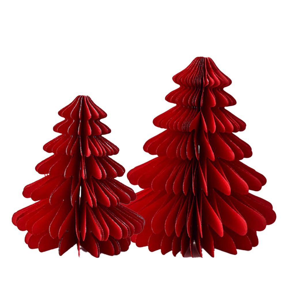 Weihnachtsbaumschmuck aus Papier 3D Desktop Weihnachtsstatue Neue Wabenkugel Partygeschenke