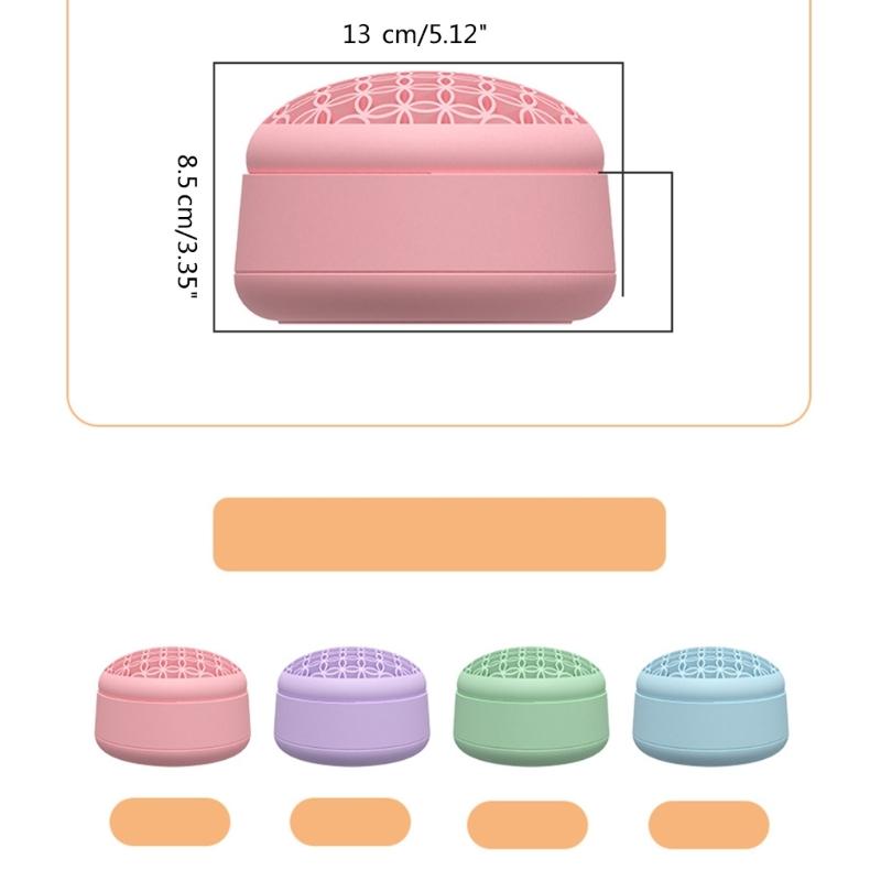 3 in 1 Silicone Makeup Brush Cleaner Convenient and Portable to Cleaning Your Brushes for Women Girls