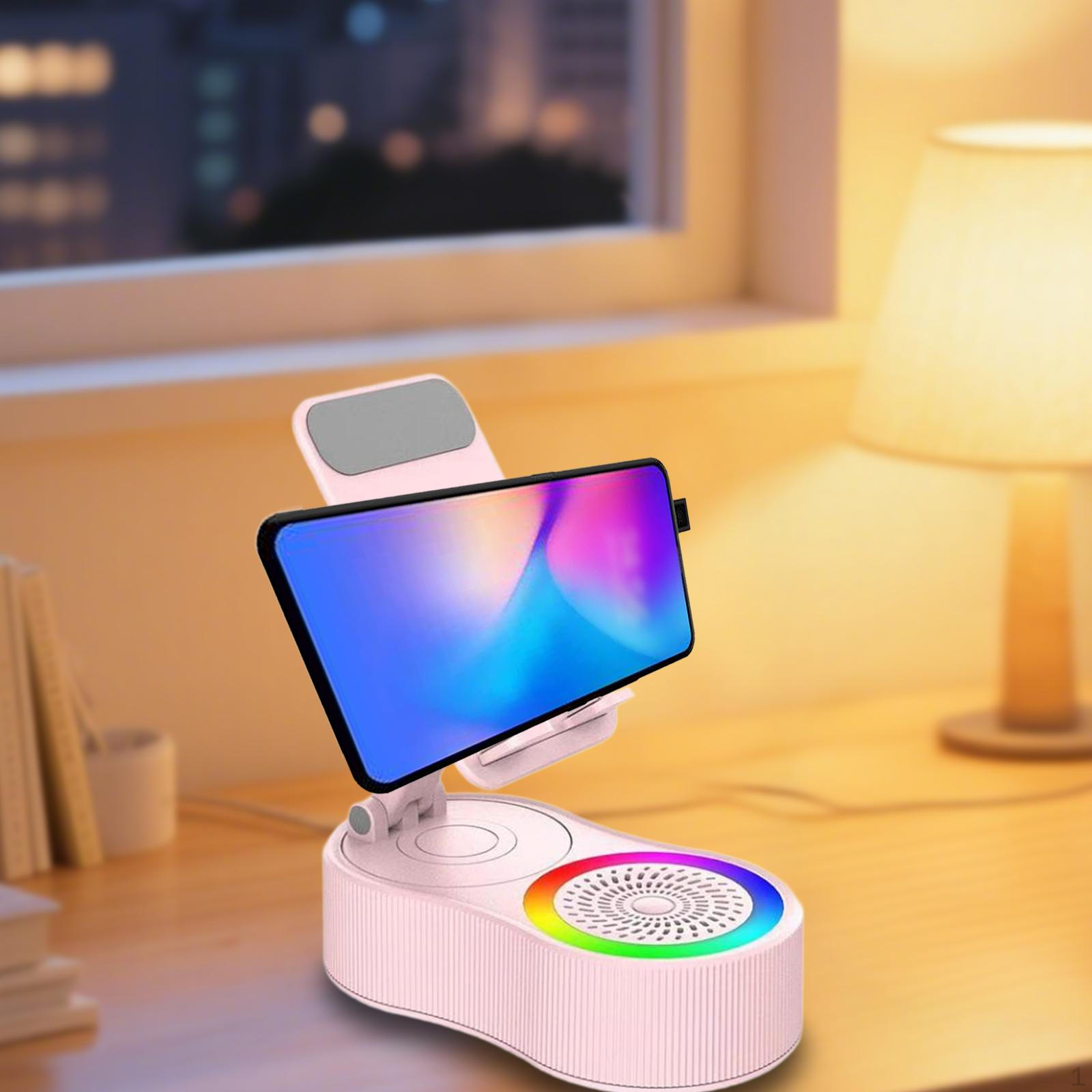 

Подставка для телефона, угол поворота, устойчивая, складная, многофункциональная зарядная станция, черная розовый