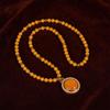 Chinese Yellow Jade Double-Sided Golden Buddha Pixiu Necklace – Elegant Women’s Pendant for Wealth and Luck.