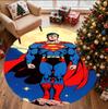 Superman Pattern Round Rug, Indoor/Outdoor Mat, for Picnic, Gameroom, Bedroom, Office, Living Room, Home Decor Carpet, Birthday Gift