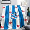SC Heerenveen Pattern Flannel Blanket, High Quality Comfortable for All Seasons, Home Decor, Warmth and Comfort, Perfect for Gifts.
