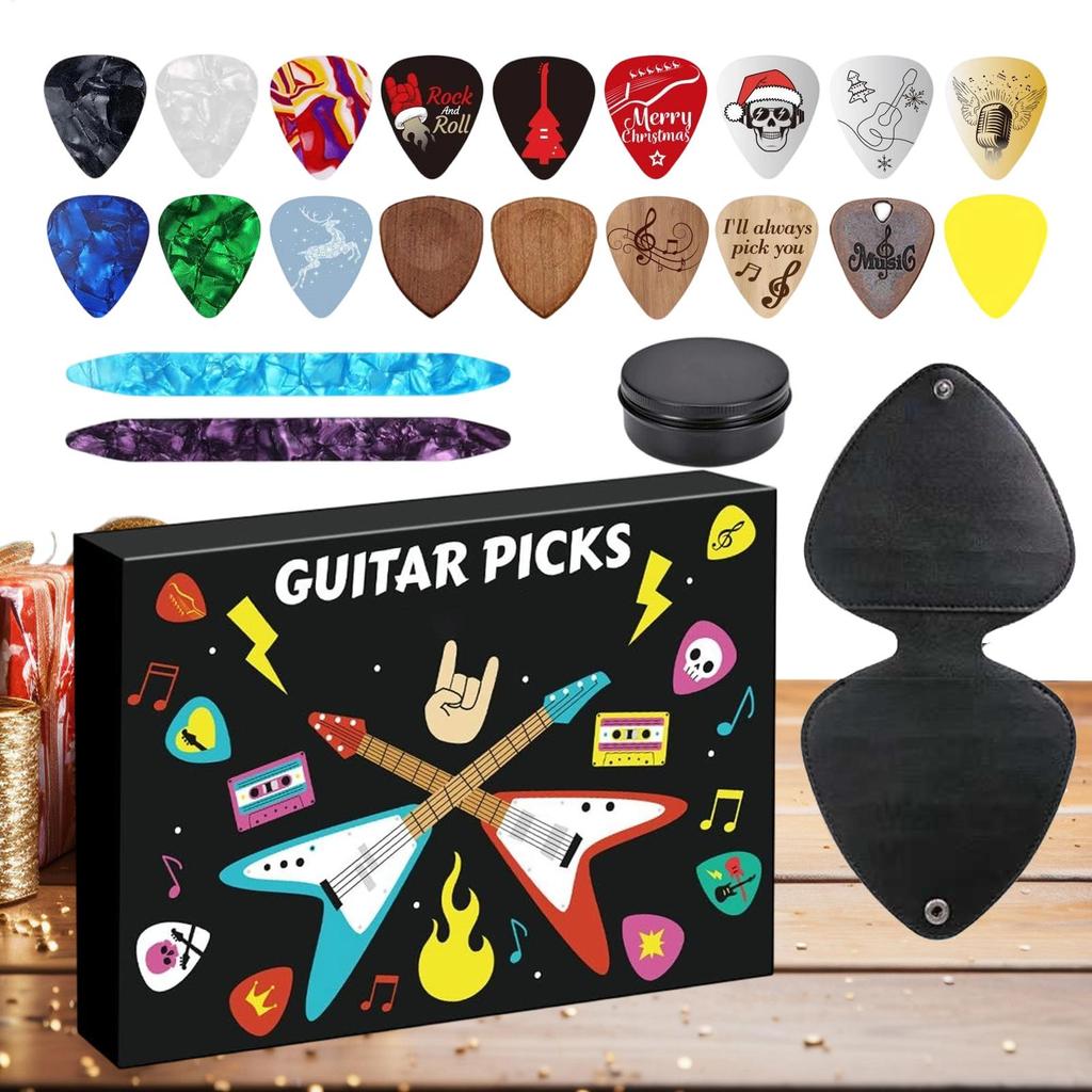 Guitar Picks Christmas Advent Calendar 24 Days Countdown Calendar 2025 Christmas Gift 2026 New Year