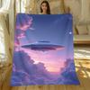 Cosmic Galaxy Planet Nebula Space Printed Blanket Soft Lightweight Universe Theme Home Sofa Bed Cover Blanket