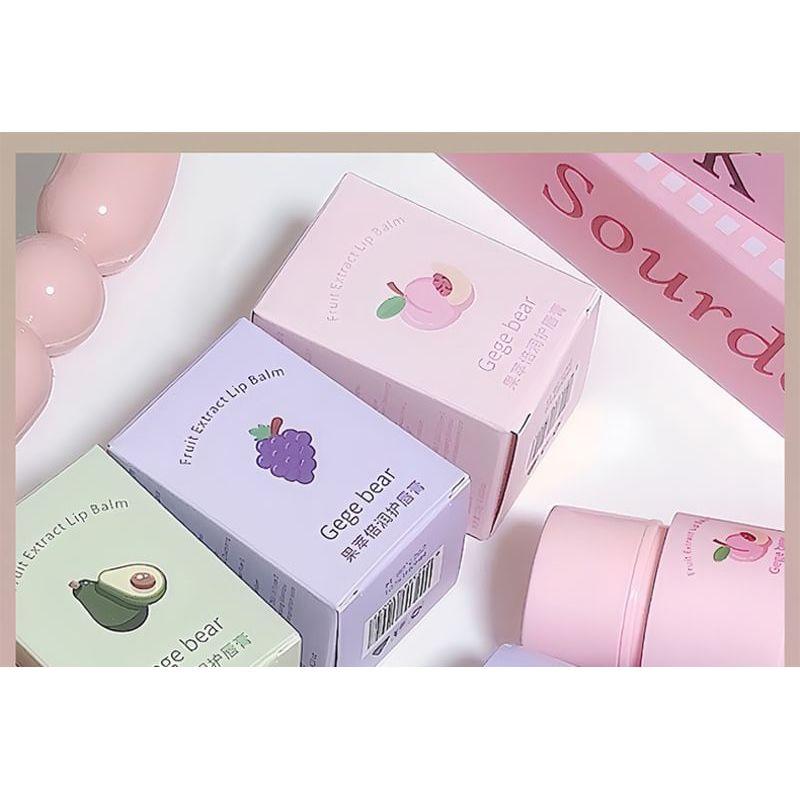 Gege Bear - Frucht-Extrakt Lippenbalsam - 4 Sorten
