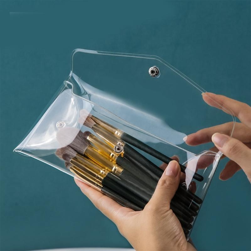 Portable Clear Cosmetic Bag Transparent Makeup Organizer for Travel and Daily Use
