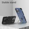 KEYSION Shockproof Magnetic Case for iPhone 16 Pro Max Upright Live Metal Ring Stand Phone Cover for iPhone 15 Pro Max