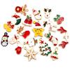 Fashion 10pcs Enamel Christmas Charm Pendant for Necklace Bracelet Earring Findings Alloy DIY Jewelry Making Supplies
