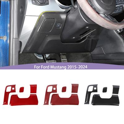 Araba Direksiyon Altı Dekoratif Panel Çıkartmaları Aksesuarları Ford Mustang 2015'e kadar ABS İç Aksesuarlara Uygun