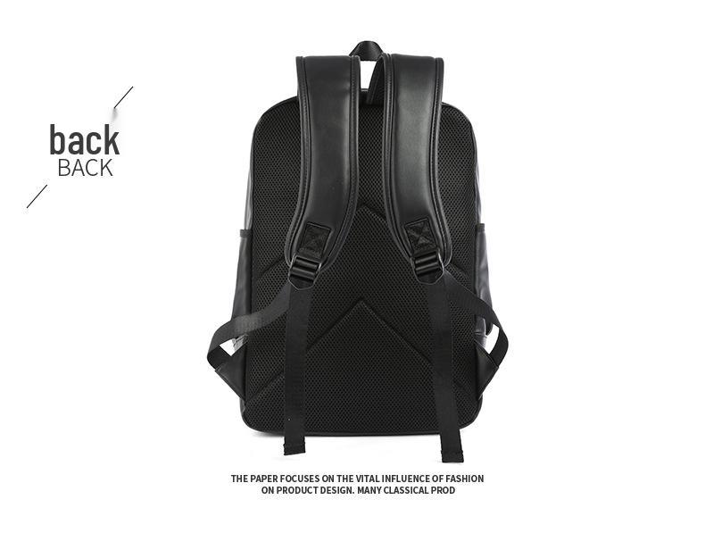 MOYYI Herren Leder Minimalistischer Laptop-Rucksack – Lässige Mode für Studenten und Reisende