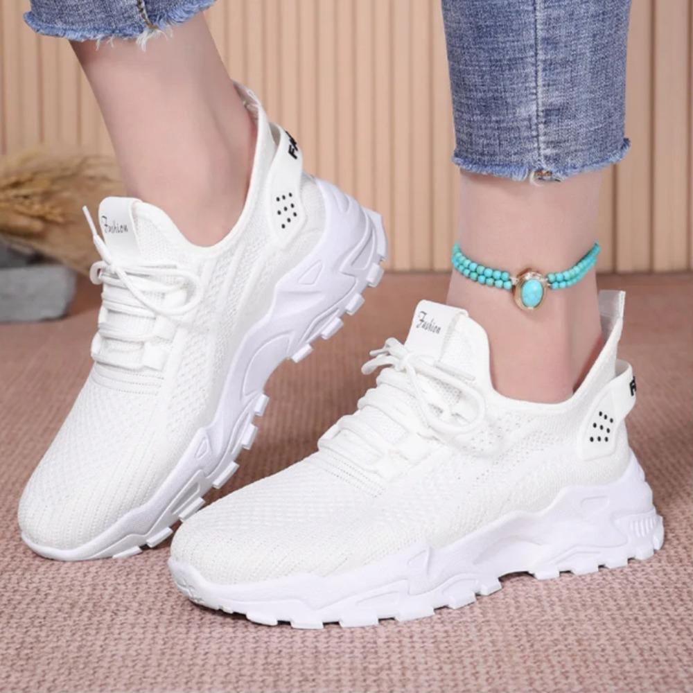 Lässige Ballerinas Sneakers für Damen Rosa Grau Mesh Bequem Tenis Feminino Damen Trainer Damen Plateau Laufschuhe