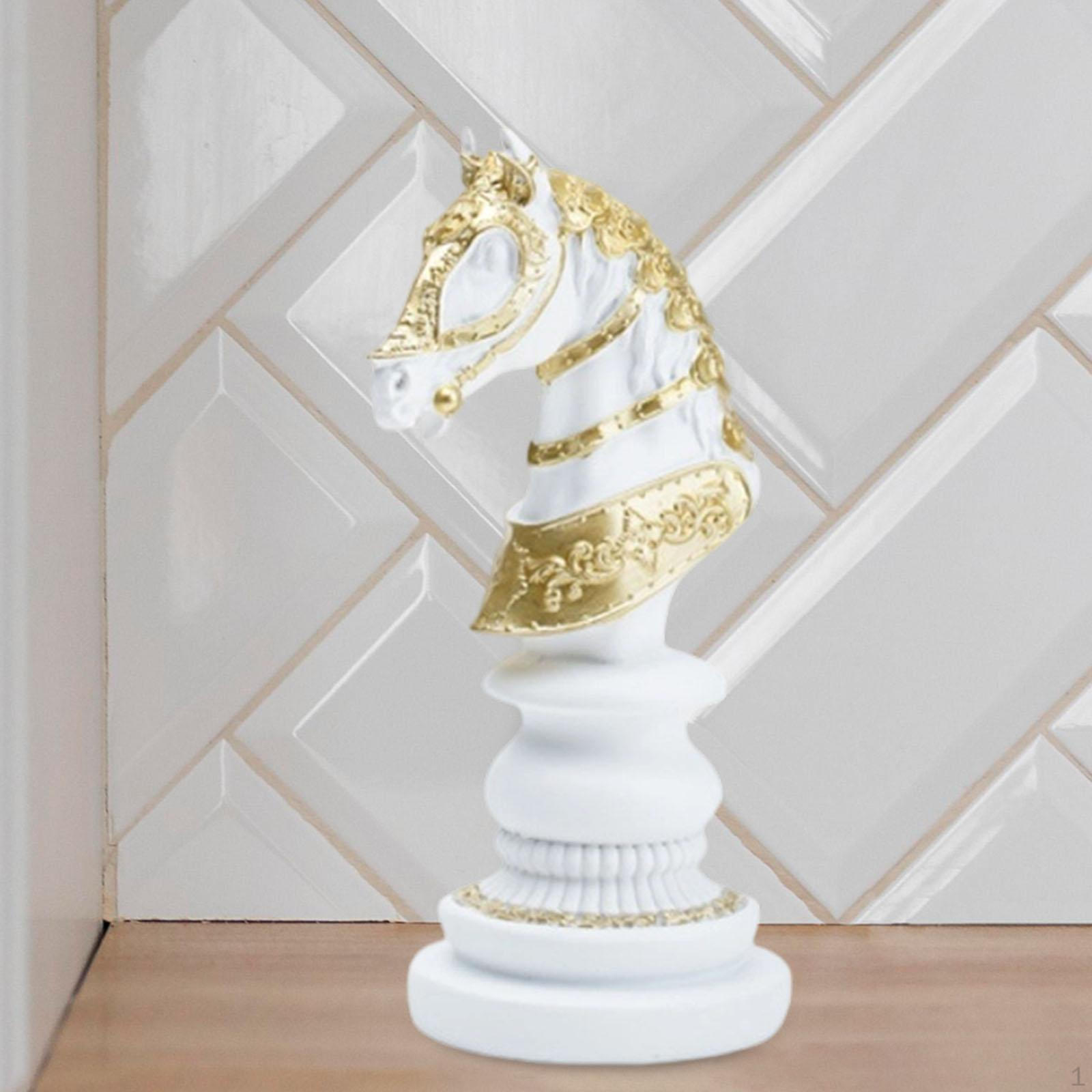 

Шахматные фигуры Статуэтка из смолы Элегантный Идеальный подарок Уникальное настольное украшение Horse