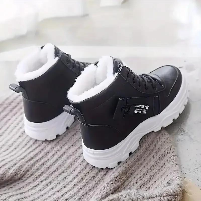 Winter Snow Boots for Women Casual High-top Shoes Warm Womens Sneakers Platform Ankle Boots