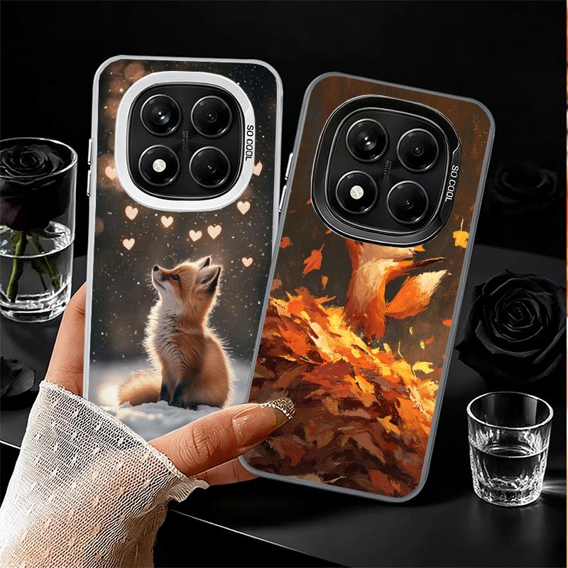 Cartoon Fox Animal Soft Phone Case for Xiaomi Redmi Note 13 14 15 Pro Plus 12S 12 11S 11 11T 10S 10 Shockproof Cover Back Shell