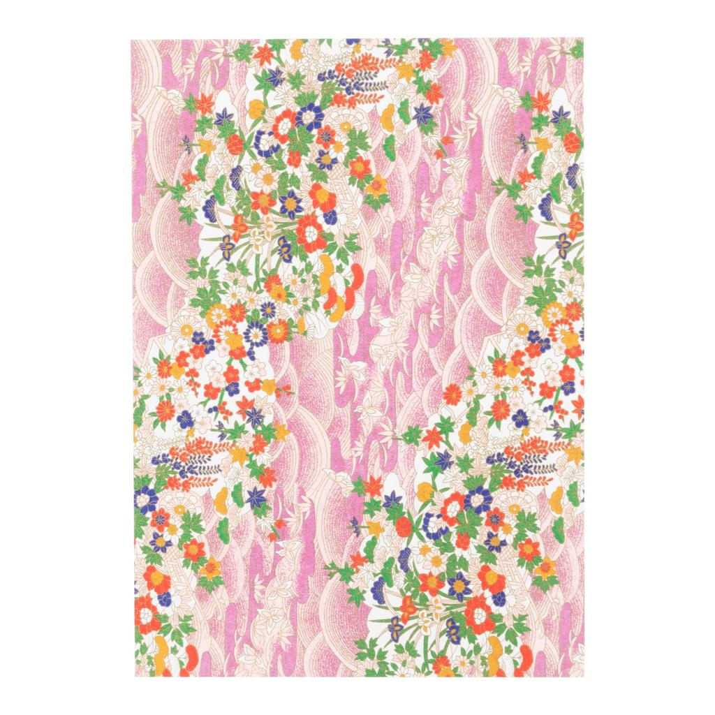 Kawasumi Washi Chiyogami Yuzen B4 15 15 Set C Washi, Size, Patterns, Sheets,