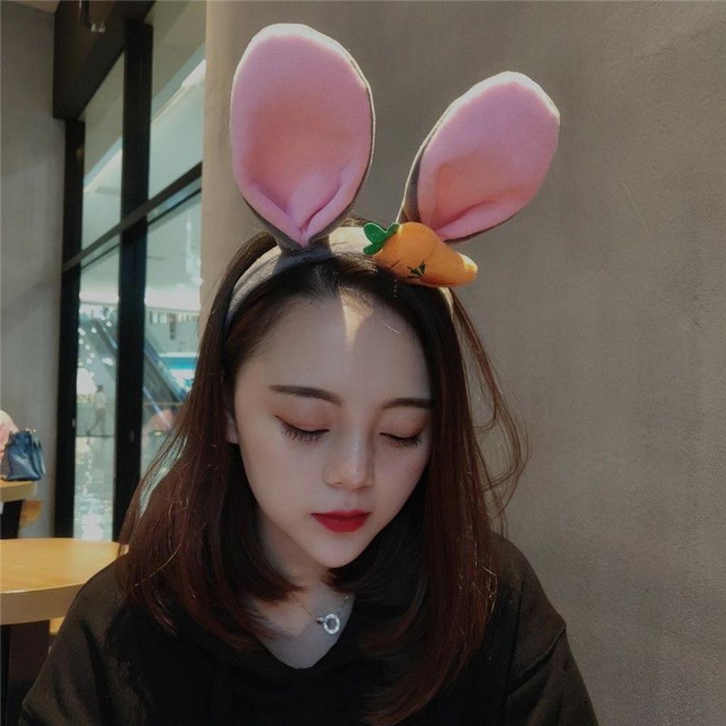 Cute and Adorable Rabbit Ear Plush Headband for Women, Suitable for Holiday Decorations, Daily Casual Wear, and Outings