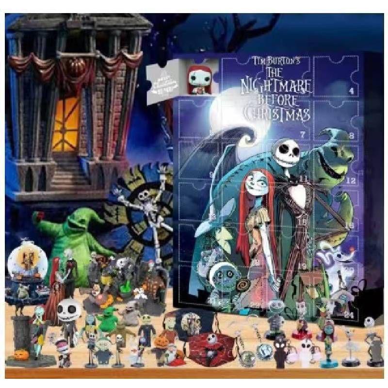 Spooky 24-day Advent Calendar Featuring The Grinch And The Nightmare Before Christmas