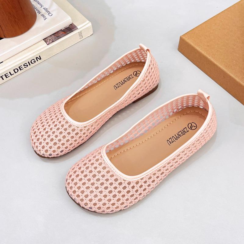 Fashion Korean-style Open-toe Sandals for Women Are Versatile, Casual, Simple, Anti-slip and Thickened Flat Shoes for Moms