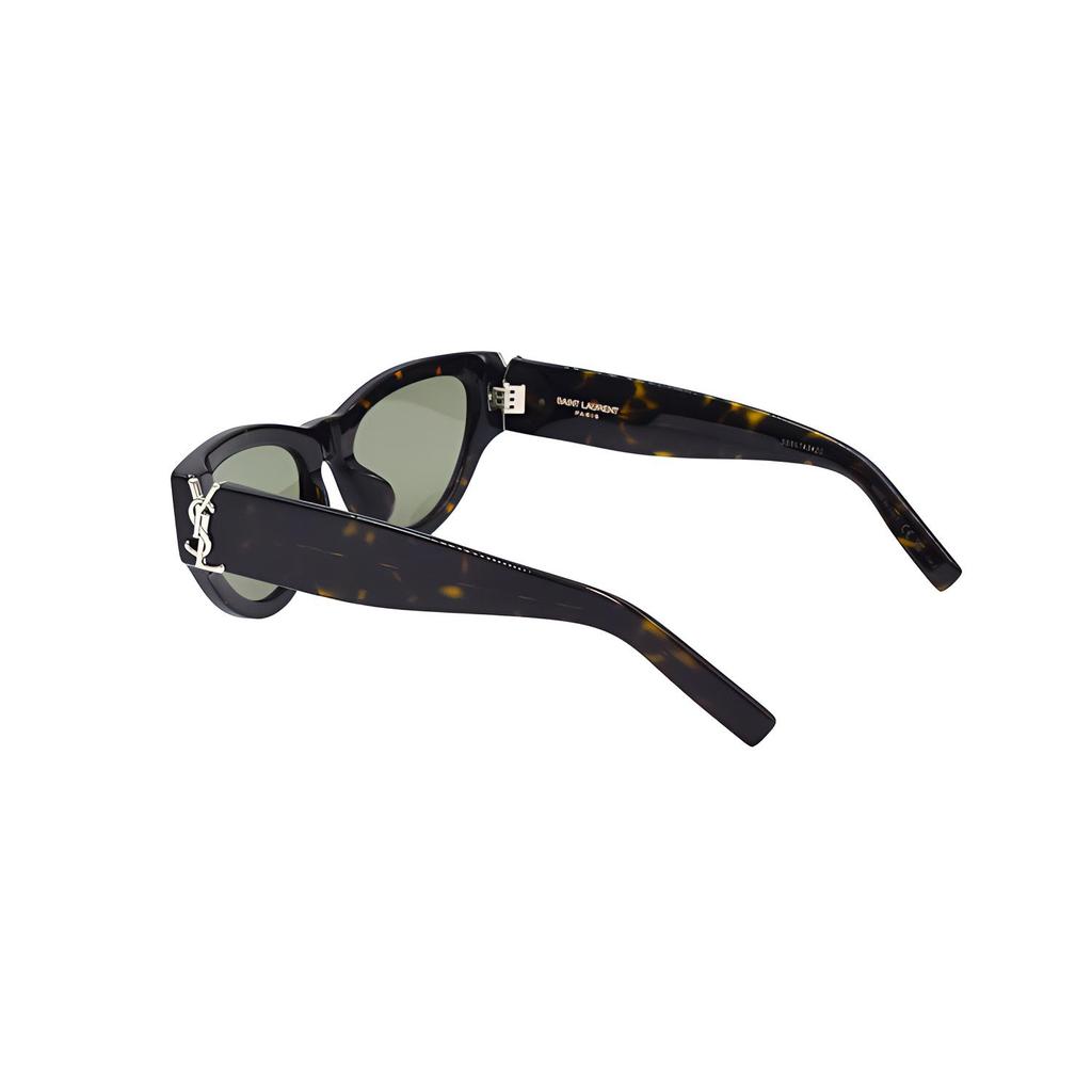 Saint Laurent Interwoven Letters Series Cat Eye Sunglasses Women Sunglasses Tortoise SLM94F-005