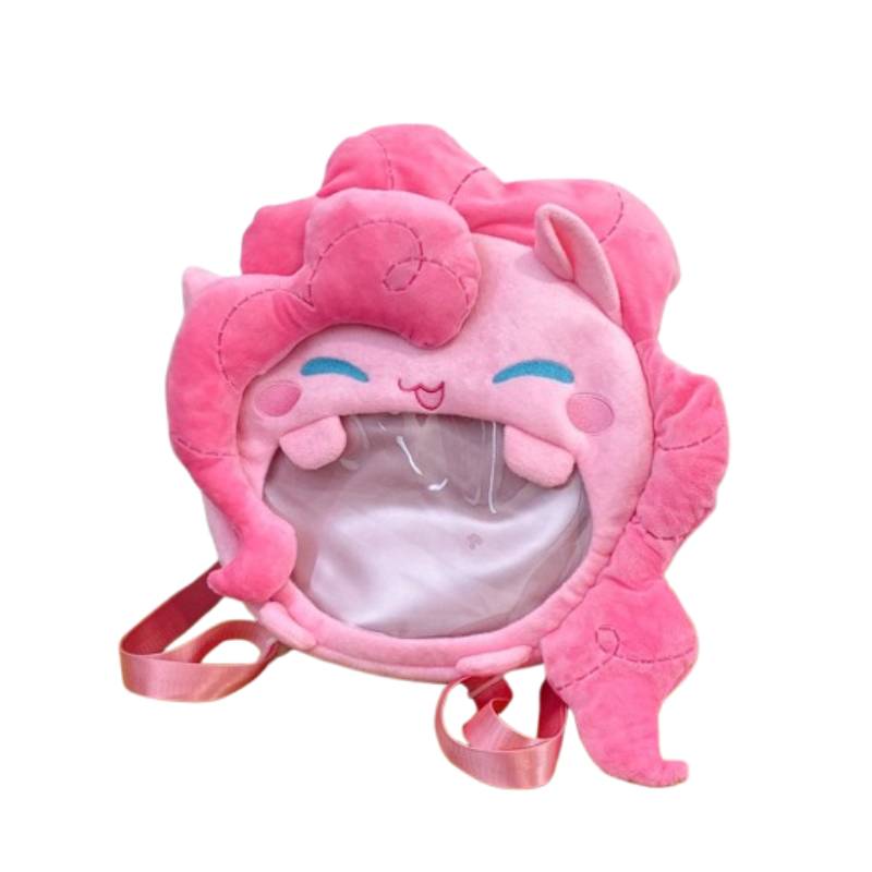 

Одиночная розовая плюшевая наплечная сумка-кроссбоди, рюкзак, милое мультяшное украшение, подарки