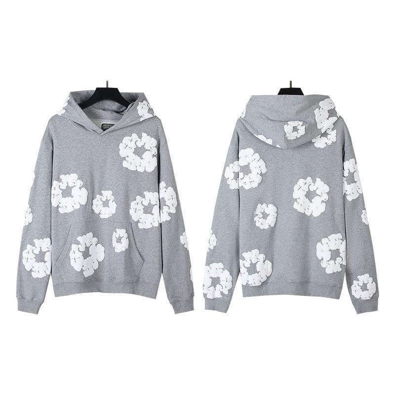 Denim Tears Unisex Ziedu Dizaina Tīras