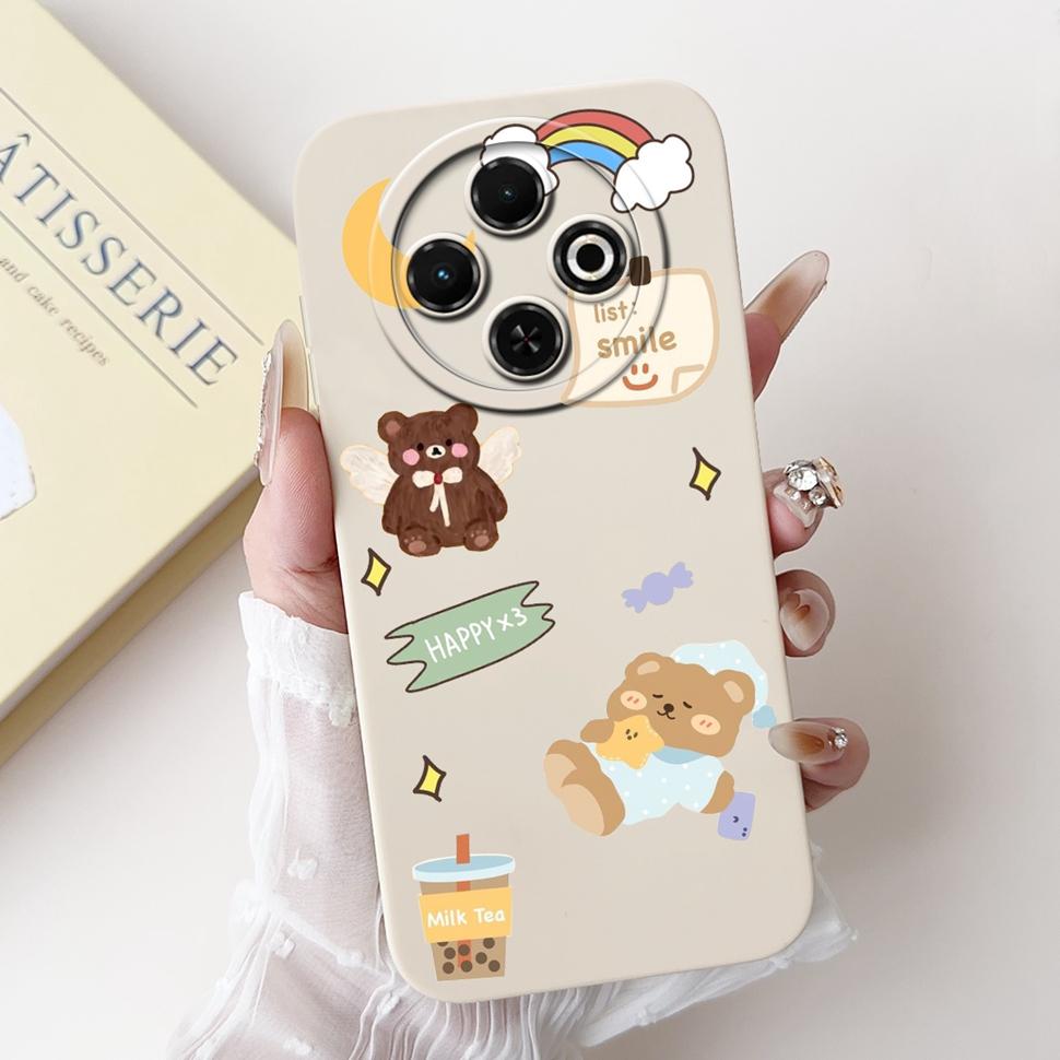 Spark30C Cover For Tecno Spark 30C 2024 Case Cute Cartoon Girl Cover Soft Silicone Phone Case For Spark 30 C Spark30 Full Bumper