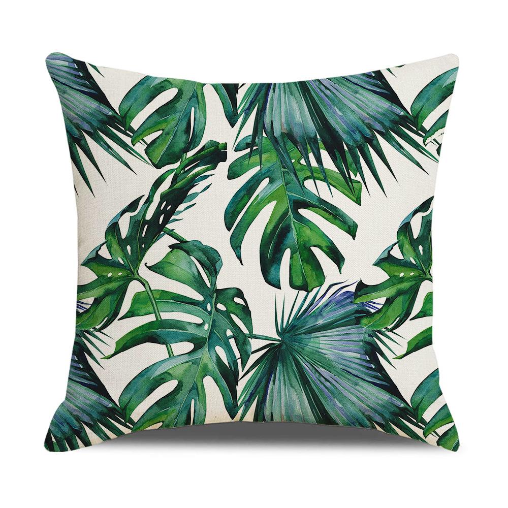 Ins Nordic Tropical Plant Pillow Cover New Home Furnishings Office Lumbar Cushion Pillow Cover