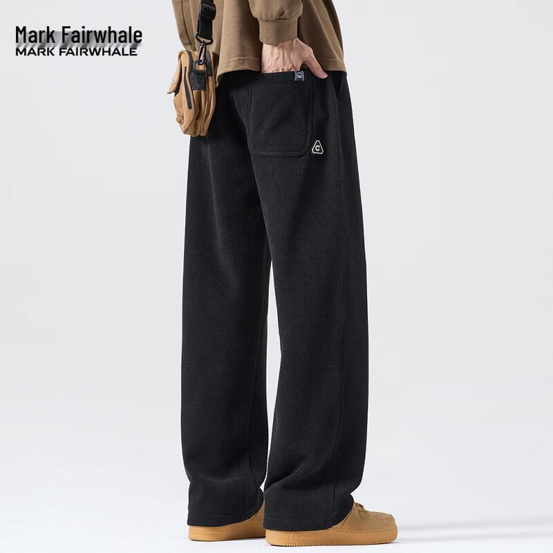 Mark Fairwhale Men s Loose Straight Leg Drawstring Casual Pants M
