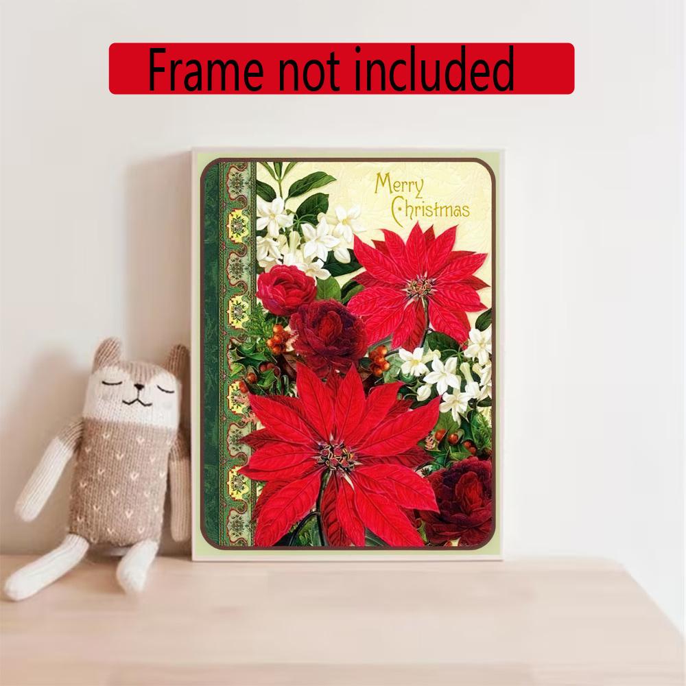 Christmas 5D Diamond Painting Round Diamond Rhinestones Mosaic Diamond Embroidery Wall Paintings Rhinestones Gift Frameless