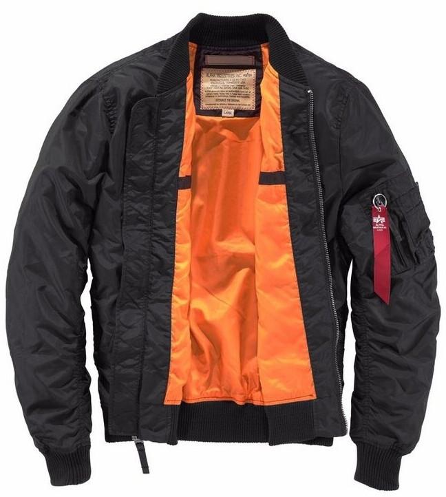 Demi-season Jacket Alpha Industries MA-1 TT Man (191103) Black
