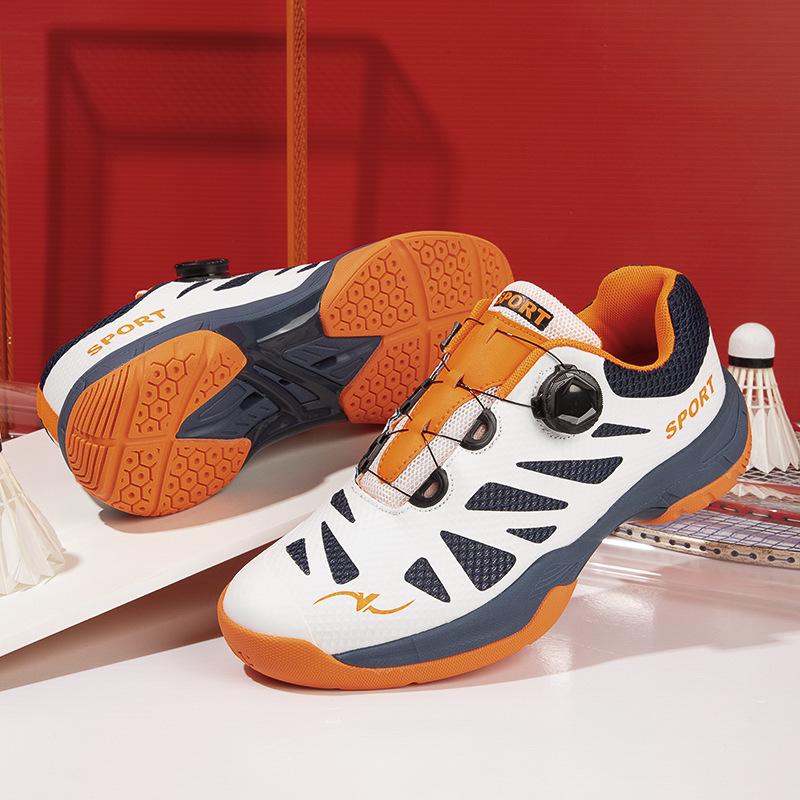 Carbon Plate Rotating Buckle Badminton Shoes Training Tennis Shoes Table Tennis Shoes Couple Volleyball Shoes Professional Badminton Shoes