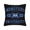 Mike Wazowski Monsters University Square Pillow Case Monsters Inc Cushion Covers Zipper Decorative Pillowcase for Sofa xcm
