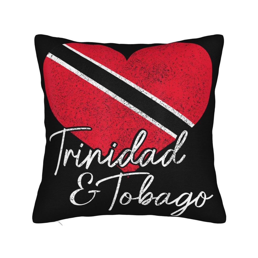 Trinidad and Tobago Flag Football Pillow Covers Stuff Printing Cushion Cover Decor  Pillow Case Cover Home Multiple Sizes