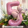 1pc Large Pink Number-Shaped Foil Balloons for Birthday Party Anniversary Festival Banquet Celebration Atmosphere and Decorative