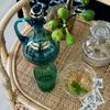 #d forVintage Antique Rattan Rolling Bar Cart on Wheel, Serving Cart Trolley Mobile snack cart for parties*