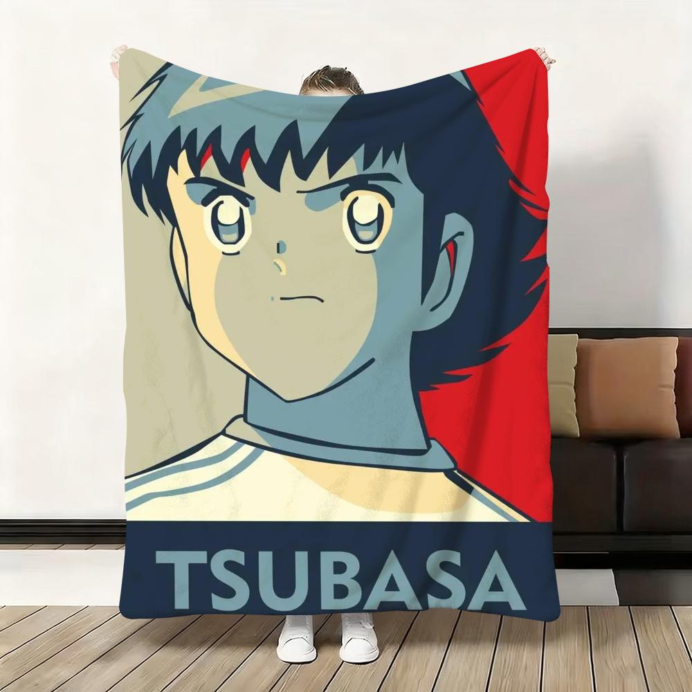 Japanese Anime T-Tsubasa C-Captain Throw Flannel Fluffy Soft Blanket Warm Skin-Friendly Throw For Sofa Bed Office Nap Winter