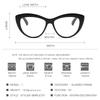  Fashion Eyeglasses Frames for Women Cat Eye Glasses Frame Red White Clear Optical Spectacles Blue Light Blocking Glasses