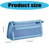 Large Capacity Pencil Bag Pen Case Clear Pencil Case Double Layers Mesh Pencil Pouch Mesh Bag School Office Supplies