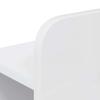 Headboard Cabinet with Storage Glossy White Engineered Wood