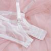 Lace bra embroidered sexy underwear set new flirting ultra-thin bra gather
